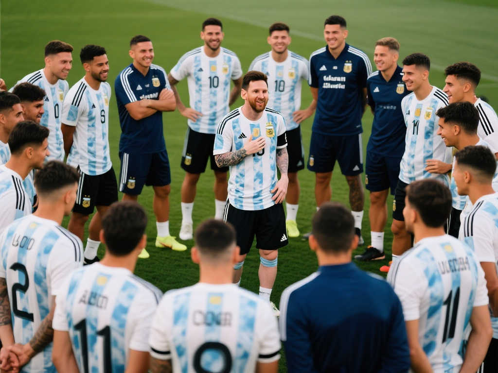阿根廷男足训练备战曝光，梅西调动全队氛围